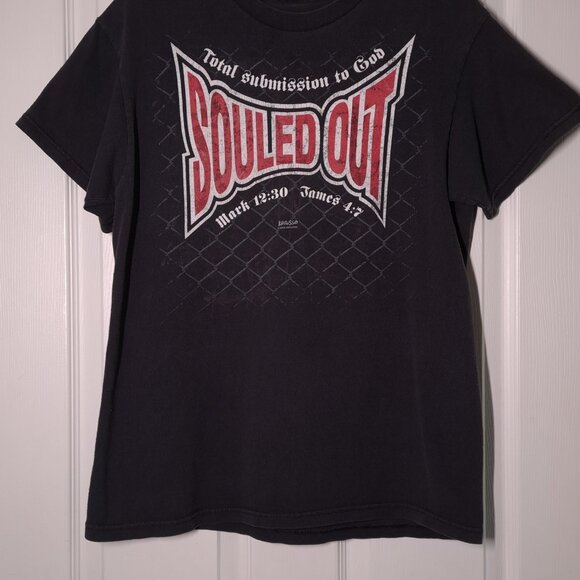 Souled Out: Submission to God USED Shirt (FADING, S, Y2K, 2009, Jesus, Kerusso) - Picture 6 of 7